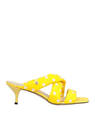 MANILA GRACE Sandalen Gelb Gewebefasern