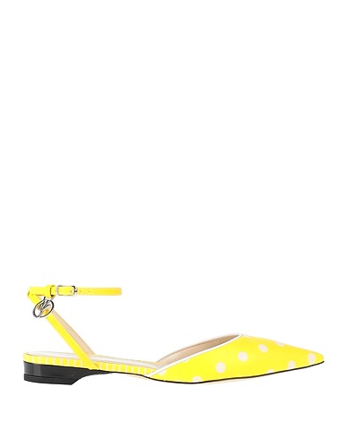 MANILA GRACE Ballet flats Yellow Textile fibers