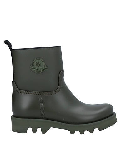 MONCLER Ankle boot Dark green Rubber