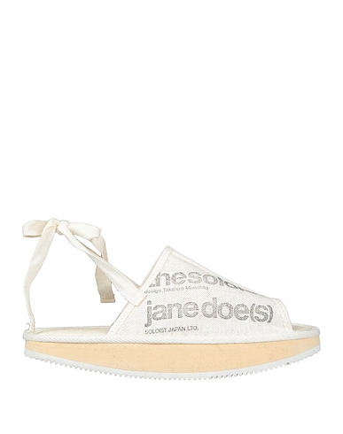 SUICOKE Sandals Ivory Textile fibres