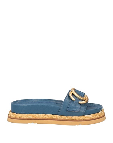 BRUNO PREMI Espadrilles Blue 100% Goat skin