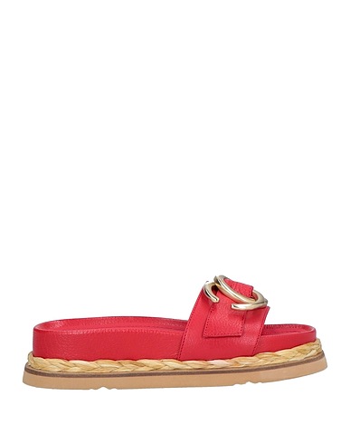 BRUNO PREMI Espadrilles Red 100% Goat skin