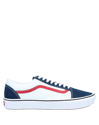 VANS 스니커즈 미드나잇 블루 가죽, 텍스타일 섬유