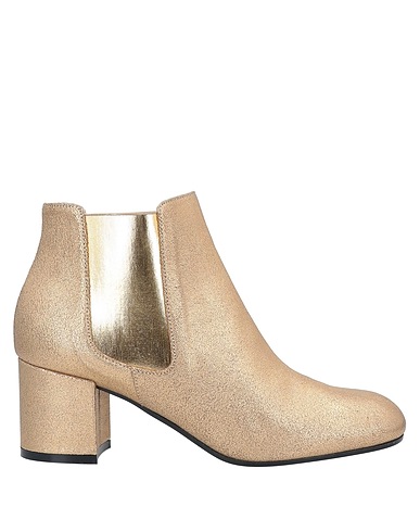 POLLINI Ankle boot Gold Soft Leather