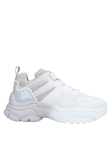 ASH Sneakers White Soft Leather, Textile fibers