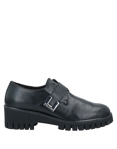 POLLINI Loafers Black Calfskin