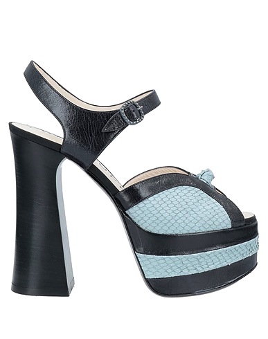 PHILOSOPHY di LORENZO SERAFINI Sandals Sky blue Soft Leather