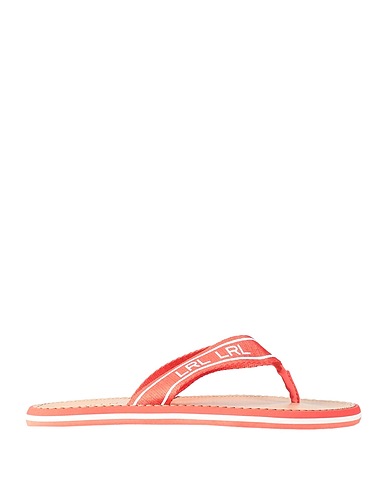 LAUREN RALPH LAUREN Dianetten ROXXY WEBBED LOGO FLIP-FLOP Orange Gewebefasern