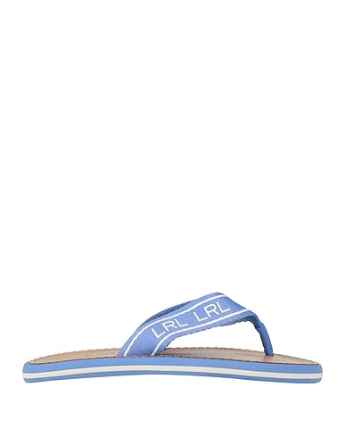 LAUREN RALPH LAUREN Dianetten ROXXY WEBBED LOGO FLIP-FLOP Azurblau Gewebefasern