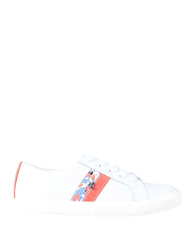 LAUREN RALPH LAUREN Sneakers JANSON II ACTION LEATHER SNEAKER
 Blanc Cuir