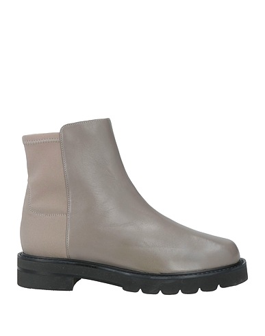 STUART WEITZMAN Stiefelette Maulwurfsgrau Leder, Gewebefasern
