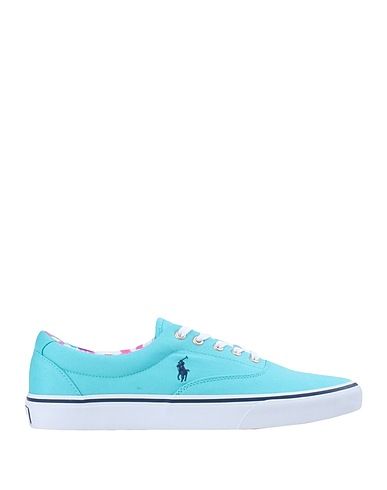 POLO RALPH LAUREN Sneakers KEATON CANVAS SNEAKER
 Turquoise 100% Cotton