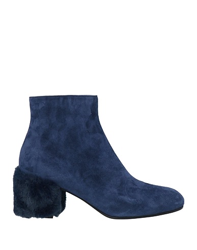 POLLINI Ankle boot Blue Leather