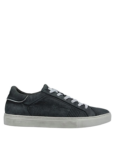 CRIME London Sneakers Charcoal Soft Leather