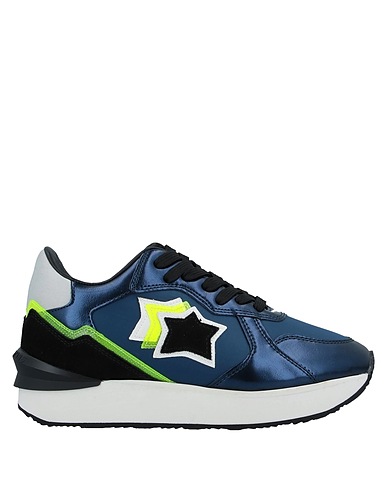 ATLANTIC STARS Sneakers Blu notte Pelle, Fibre tessili