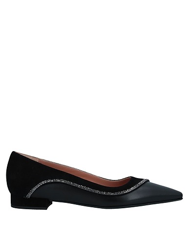 POLLINI Ballet flats Black Soft Leather