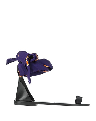 MAISON MARGIELA Flip flops Black Soft Leather