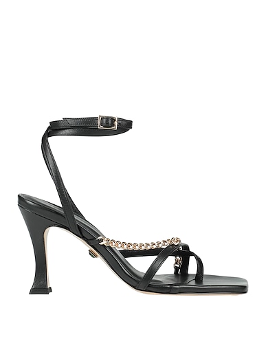 ILIO SMERALDO Flip flops Black Leather