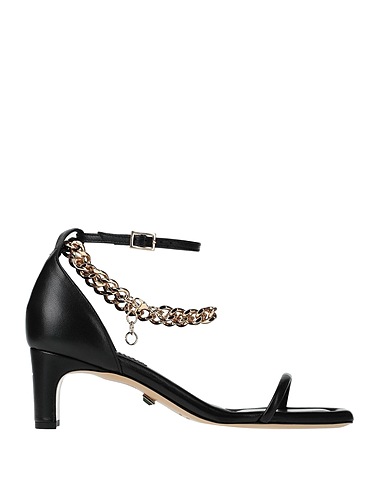 ILIO SMERALDO Sandals Black Soft Leather