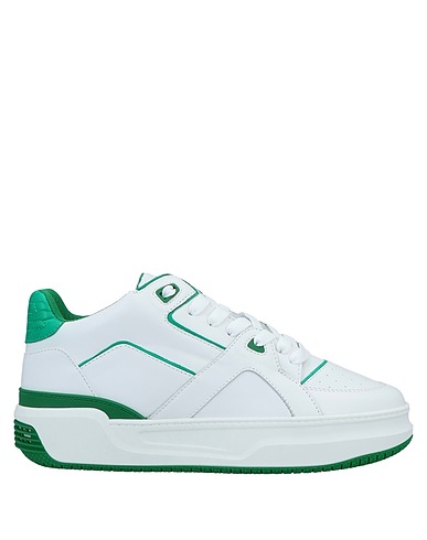 JUST DON Sneakers Bianco Pelle, Fibre tessili