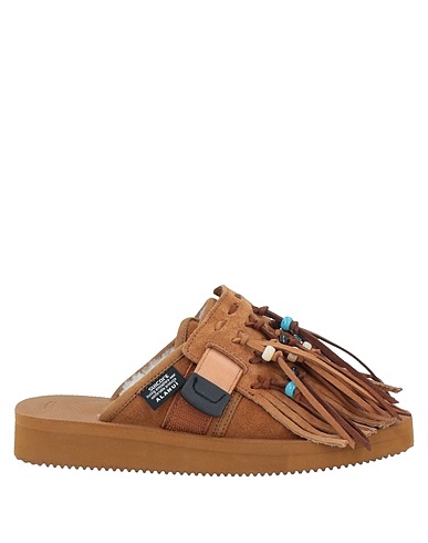 ALANUI x SUICOKE Slides and slippers Camel Textile fibers