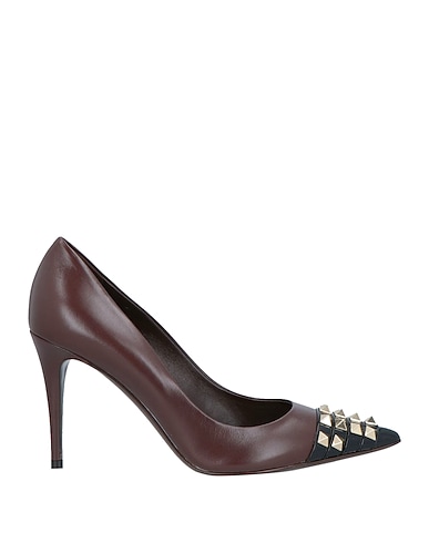 VALENTINO GARAVANI Pumps Dunkelbraun Leder