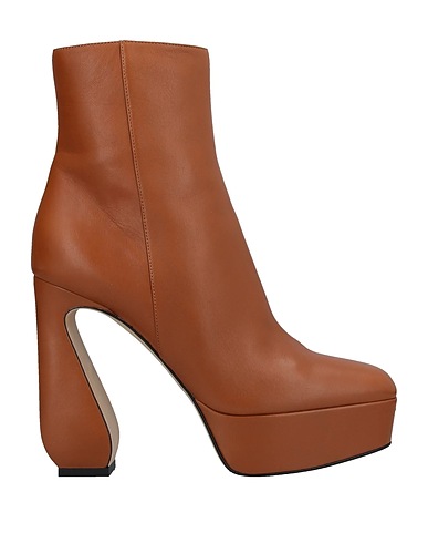 SERGIO ROSSI Ankle boot Tan Leather