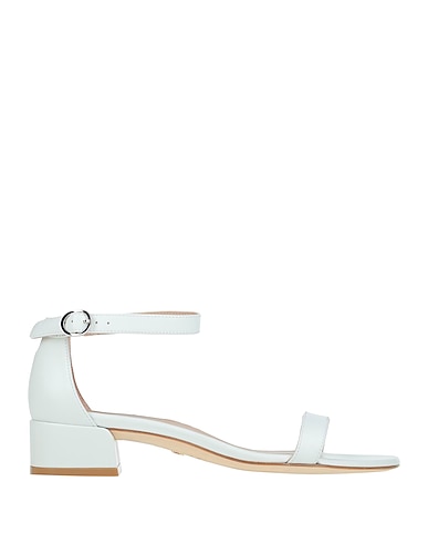 STUART WEITZMAN Sandals White Calfskin