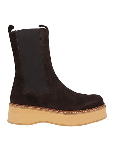 PALOMA BARCELÓ Stiefelette Dunkelbraun Leder