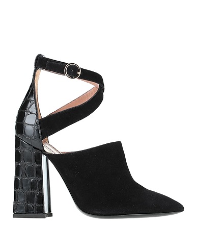 POLLINI Court Black Leather