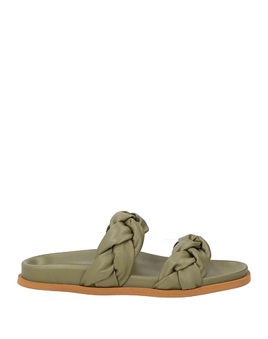 ILIO SMERALDO Sandali Verde militare Pelle