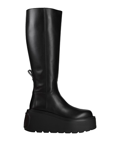 VALENTINO GARAVANI Stiefel Schwarz Leder
