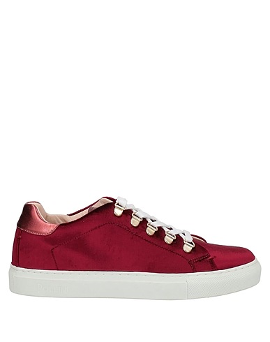 POLLINI Sneakers Bordeaux Fibre tessili, Pelle