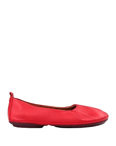CAMPER Ballet flats Red 100% Soft Leather