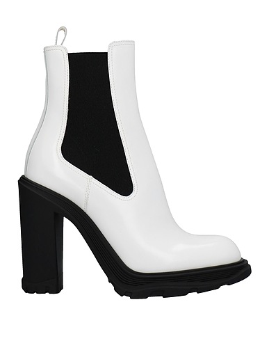 MCQUEEN Ankle boot White Leather