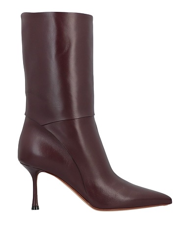 FRANCESCO RUSSO Stiefelette Bordeaux Lammleder