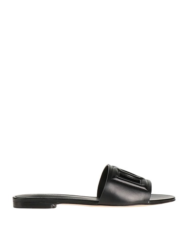 DOLCE&GABBANA Sandals NERO 100% Calfskin