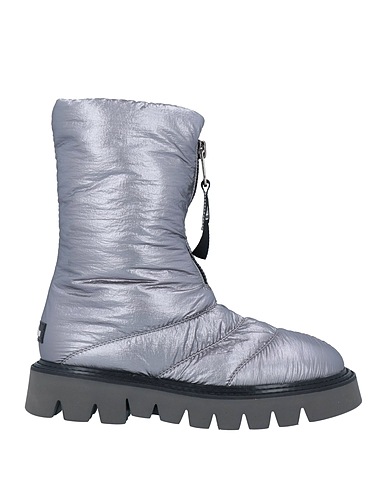 ELENA IACHI Ankle boot Silver Textile fibers