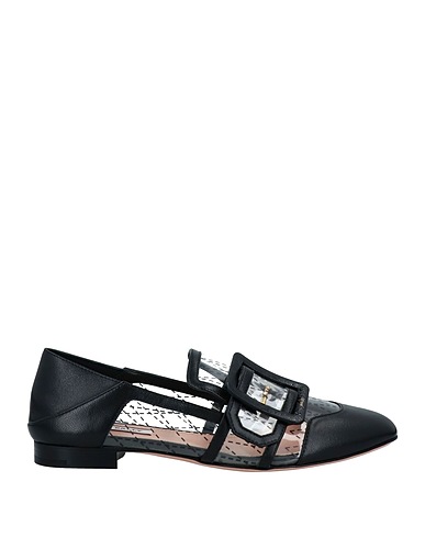 BALLY Loafers Black Soft Leather, PVC - Polyvinyl chloride