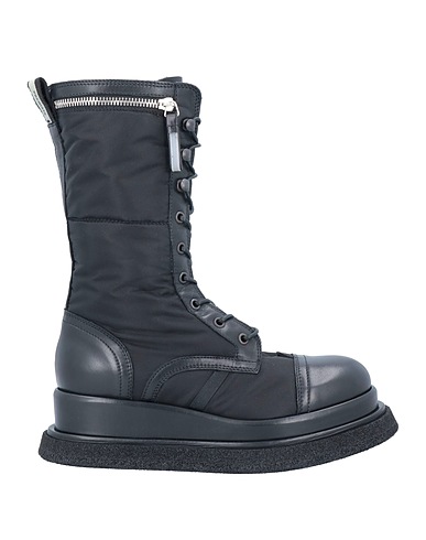 PREMIATA Stivaletti Nero Fibre tessili, Pelle