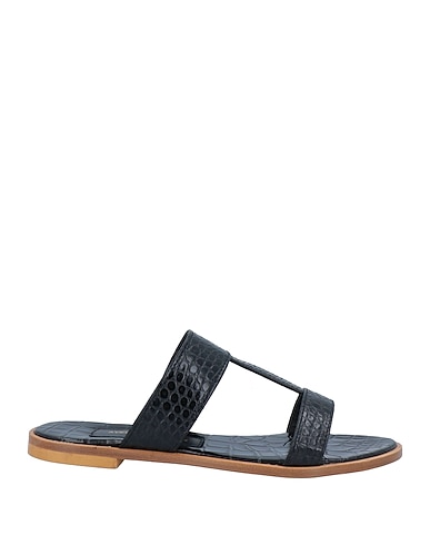 AVEC MODÉRATION Sandals Black Soft Leather