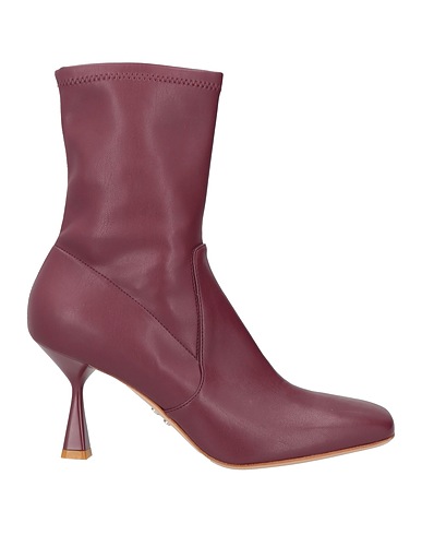 SERGIO LEVANTESI Ankle boot Plum Textile fibres