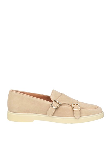 SANTONI Loafers Beige Leather