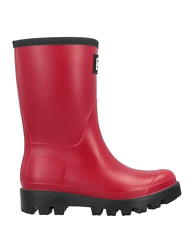 TWINSET Ankle boot Burgundy Rubber