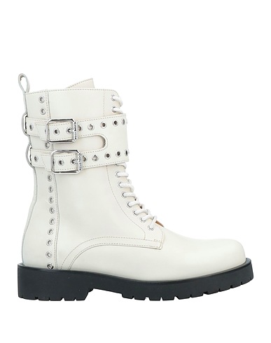 TWINSET Ankle boot Ivory Soft Leather