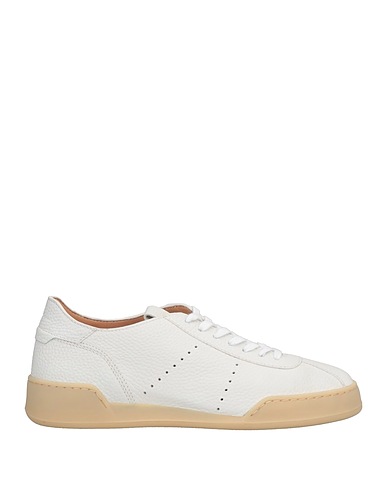 SANTONI Sneakers White Soft Leather