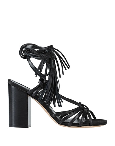 LELLA BALDI Sandalen Schwarz Leder