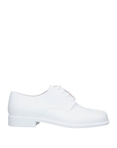 MAISON MARGIELA レースアップシューズ ホワイト ゴム