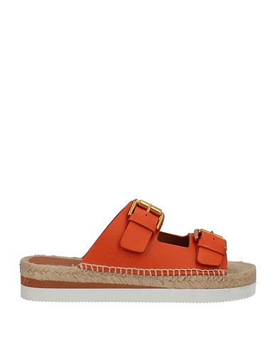 SEE BY CHLOÉ Espadrilles Orange 100% Calfskin