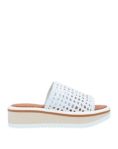 CLERGERIE Sandals White Lambskin